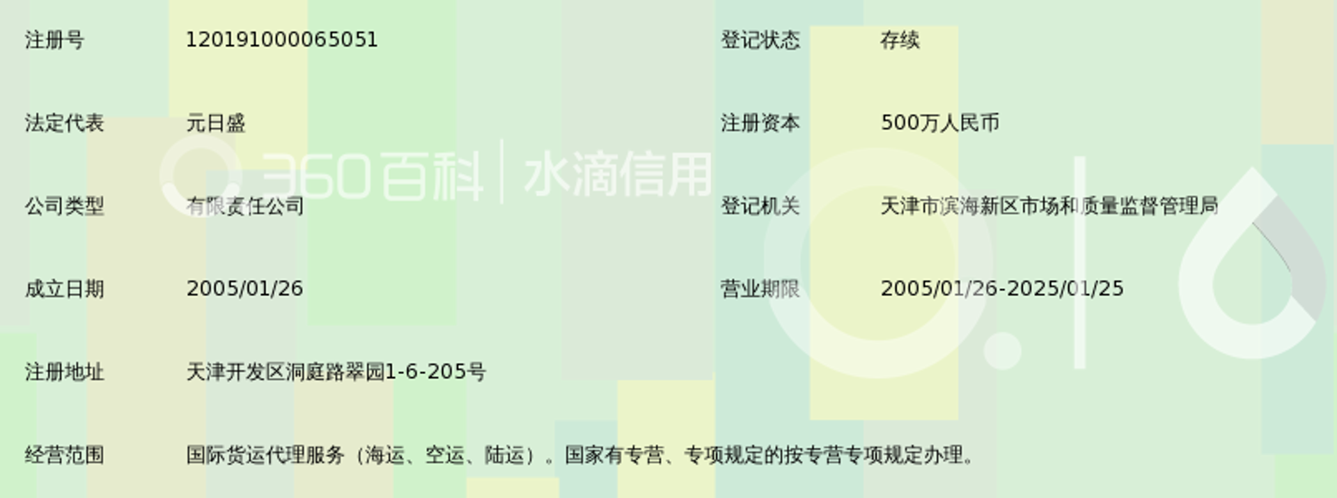 天津日盛国际货运代理有限公司